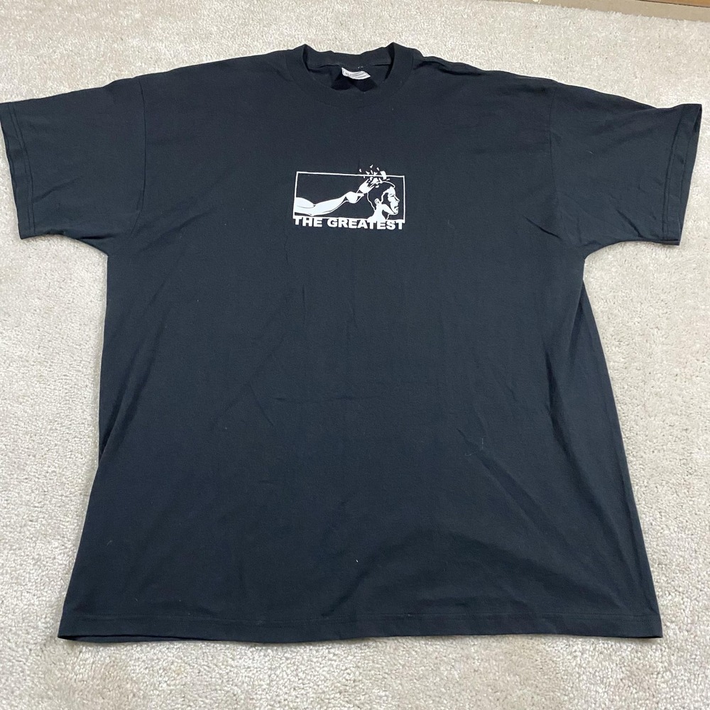 Y2K Greatest Shirt Mens 2XL Black Graphic Tee Sports Fight Beer Bottle